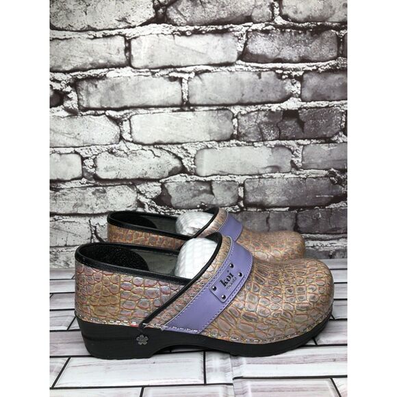 Koi by Sanita Pink Croc Leather Platform Danish Clogs Shoes Women Sz 42EU/11M US - Picture 15 of 16